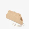 Skylar naturlig fin raffia-clutch med fyrkantigt Jc-spänne Skylar naturlig fin raffia-clutch med fyrkantigt Jc-spänne