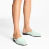 Slide Mint Nubuck Leather Mule Slide Mint Nubuck Leather Mule