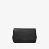 Soft Bow Mini Bag Svart satinminiväska med kristallrosett