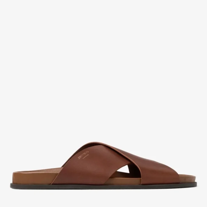 Sol Slide Cigar Vachetta-lädersandaler Sol Slide Cigar Vachetta-lädersandaler