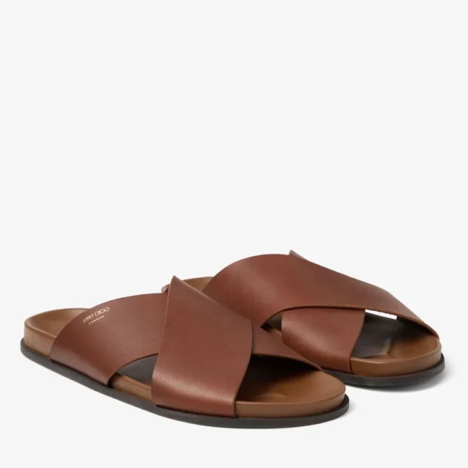 Sol Slide Cigar Vachetta-lädersandaler Sol Slide Cigar Vachetta-lädersandaler