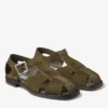 Sol Slide sandaler i mossgrönt sammet Sol Slide sandaler i mossgrönt sammet