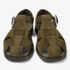 Sol Slide sandaler i mossgrönt sammet Sol Slide sandaler i mossgrönt sammet
