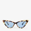 Sol Yellow Havana Cat Eye-solglasögon Sol Yellow Havana Cat Eye-solglasögon