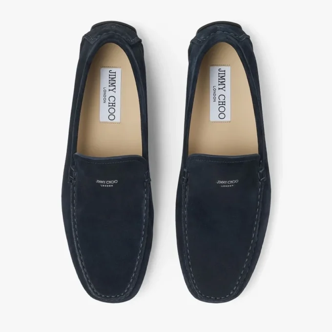 Stanly Driver Navy Reverse Suede Driver