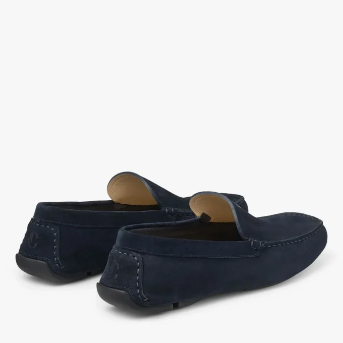 Stanly Driver Navy Reverse Suede Driver