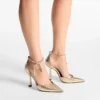 Stevie 100 Guldkrossade metallicpumps Stevie 100 Guldkrossade metallicpumps