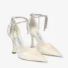 Stevie 100 Ivory Satin Crystal Pumps Stevie 100 Ivory Satin Crystal Pumps