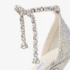 Stevie 100 Ivory Satin Crystal Pumps Stevie 100 Ivory Satin Crystal Pumps
