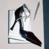 Stevie 100 svarta pumps i lackläder Stevie 100 svarta pumps i lackläder