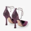 Stevie 100 Winter Bloom och Violet Orchid Mix satinpumps med degraderade kristaller Stevie 100 Winter Bloom och Violet Orchid Mix satinpumps med degraderade kristaller