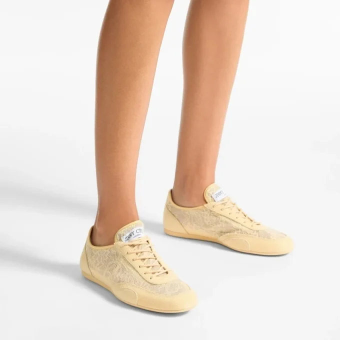 Sunny F Corn lädermix och jimmy choo-snörning, låga sneakers Sunny F Corn lädermix och jimmy choo-snörning, låga sneakers