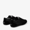 Sunny F i svart lädermix och jimmy choo Lace Low Top-sneakers
