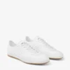 Sunny F – Låga sneakers i en mix av vitt och gummi-färgat läder