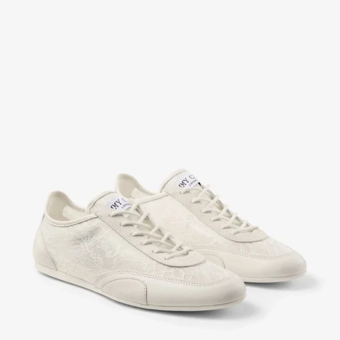 Sunny F Låga sneakers i lädermix och jimmy choo-spets Sunny F Låga sneakers i lädermix och jimmy choo-spets