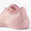 Sunny F Rose i lädermix och jimmy choo-snörskor med låg skaft