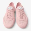 Sunny F Rose i lädermix och jimmy choo-snörskor med låg skaft