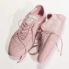 Sunny F Rose i lädermix och jimmy choo-snörskor med låg skaft