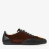 Sunny M Låga sneakers i bronsfärgat läder och sammet Sunny M Låga sneakers i bronsfärgat läder och sammet