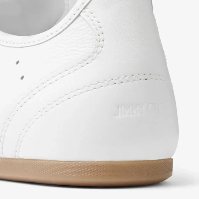 Sunny M vita och gummi-läderblandade låga sneakers Sunny M vita och gummi-läderblandade låga sneakers