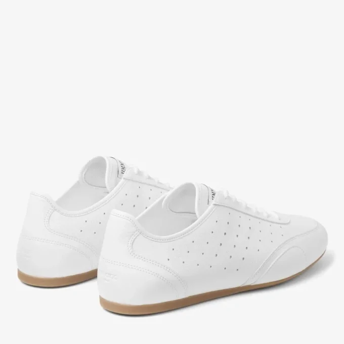 Sunny M vita och gummi-läderblandade låga sneakers Sunny M vita och gummi-läderblandade låga sneakers