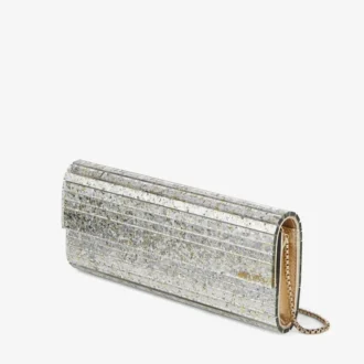 Sweetie Champagne grovglittrig akrylclutch