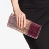 Sweetie Silky Blush DéGradé Glitter Plexi Clutch Bag