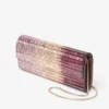 Sweetie Silky Blush DéGradé Glitter Plexi Clutch Bag