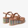 Theia Wedge 60 Multi Chevron Raffia Sandal Wedges Theia Wedge 60 Multi Chevron Raffia Sandal Wedges