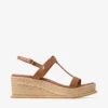 Theia Wedge 60 Sandaler med kilklack i brunt läder Theia Wedge 60 Sandaler med kilklack i brunt läder