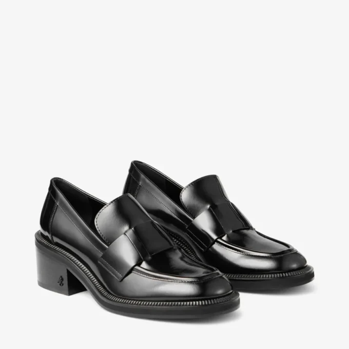 Tylor 60 svarta Spazzolato-loafers med plattform Tylor 60 svarta Spazzolato-loafers med plattform
