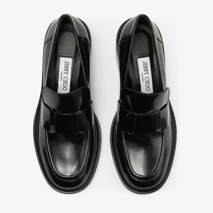 Tylor 60 svarta Spazzolato-loafers med plattform Tylor 60 svarta Spazzolato-loafers med plattform