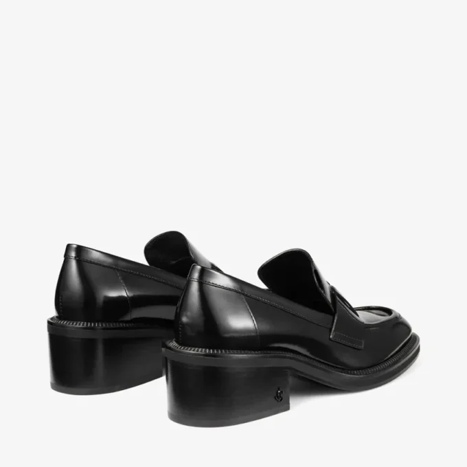 Tylor 60 svarta Spazzolato-loafers med plattform Tylor 60 svarta Spazzolato-loafers med plattform