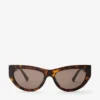 Vale bruna Havana Cat Eye-solglasögon Vale bruna Havana Cat Eye-solglasögon