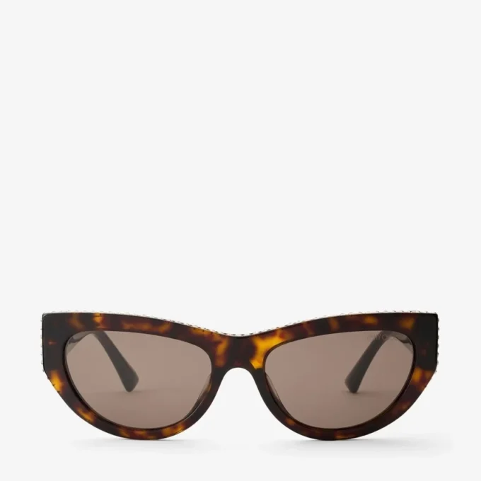 Vale bruna Havana Cat Eye-solglasögon Vale bruna Havana Cat Eye-solglasögon