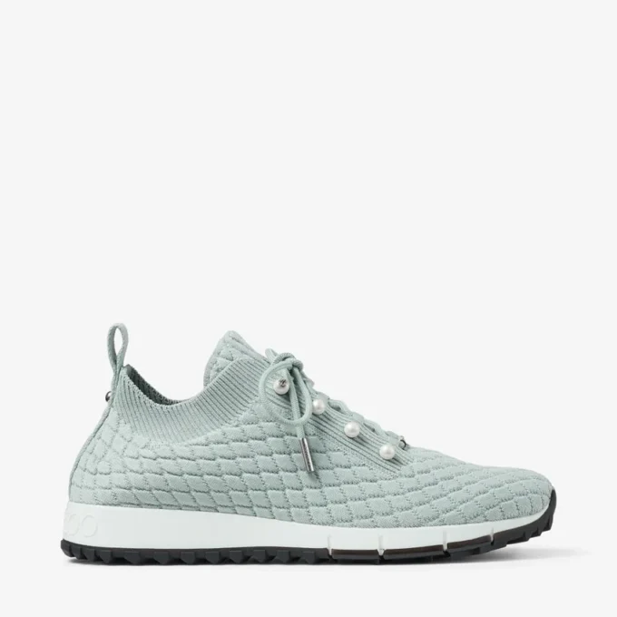 Veles Light Verde sneakers i texturerad stickning Veles Light Verde sneakers i texturerad stickning