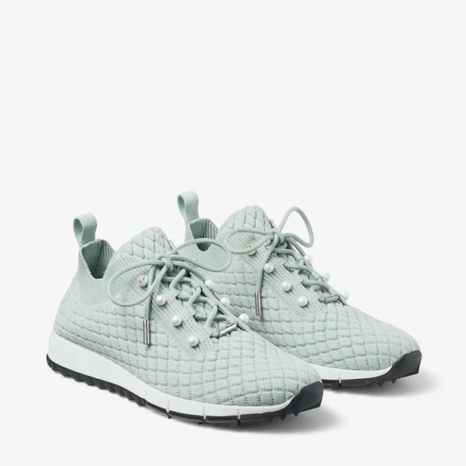 Veles Light Verde sneakers i texturerad stickning Veles Light Verde sneakers i texturerad stickning