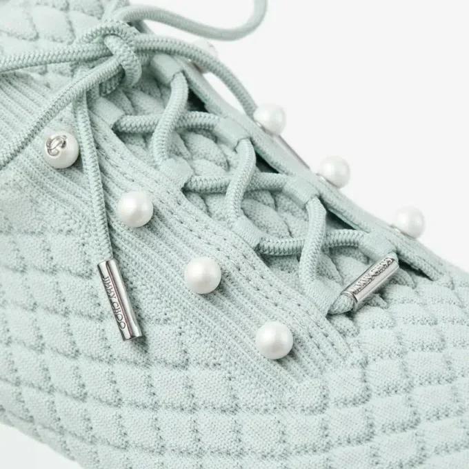 Veles Light Verde sneakers i texturerad stickning Veles Light Verde sneakers i texturerad stickning