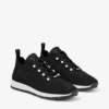 Veles svarta låga sneakers i virkat tyg med pärlor Veles svarta låga sneakers i virkat tyg med pärlor