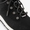 Veles svarta sneakers i paljettstickat Veles svarta sneakers i paljettstickat